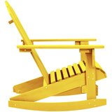  Vrtna stolica za ljuljanje Adirondack od masivne jelovine žuta | Eponuda.com