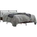 vidaXL Okvir kreveta boja hrasta 140x200 cm konstruirano drvo i metal | shoptok.hr
