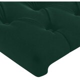 Uzglavlje tamnozeleno 200x7x118/128 cm baršunasto | shoptok.hr