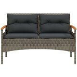 vidaXL 4-dijelni set vrtnih sofa od poliratana s jastucima sivi | shoptok.hr
