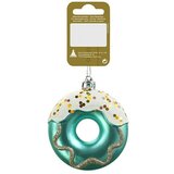  ukrasi za božićno drvce donut (zelene boje, plastika, okrugli oblik, 1 kom.) | shoptok.hr