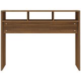  Konzolni stol smeđa boja hrasta 105x30x80 cm konstruirano drvo | shoptok.hr