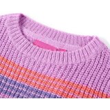  Dječji džemper prugasti pleteni ljubičasto-ružičasti 104 | shoptok.hr