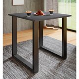 MID.YOU Pisalna Miza Lona, Antracit, Črna, 80x80cm | Shoptok.si