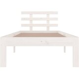  Okvir za krevet od masivnog drva bijeli 75 x 190 cm mali | shoptok.hr