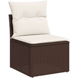  8-dijelni set vrtnih sofa s jastucima smeđi od poliratana | shoptok.hr