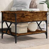  Stolić za kavu boja hrasta 70 x 50 x 50 cm od drva i metala | shoptok.hr