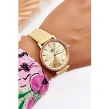 Michael John women's classic belt watch yellow | shoptok.hr