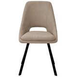 CARRYHOME STOL, kovina, tekstil rjavosiva | Shoptok.si