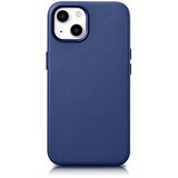 ICARER Etui iz naravnega usnja za iPhone 14 MagSafe Case Leather, moder ovitek, (21522247) Cene