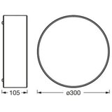 Osram plafonsko svetlo orbis paris 1xE27/25W/230V prečnika 30 cm belo | Eponuda.com