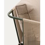 Kave Home Zelen/bež oblazinjen vrtni kavč Zivia – | Shoptok.si
