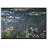  Slika - Claude Monet – Waterlilies: Green Reflections 90x60 U crnom drvenom okviru | shoptok.hr