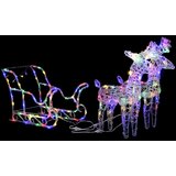  Božićni sobovi i saonice 320 LED žarulja akrilni | shoptok.hr