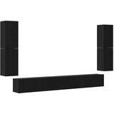 TV Jedinice Zidne 4 pcs Crni hrast Konstruirano drvo | Eponuda.com