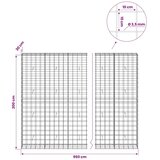  Gabion s žicom debljine 3 5 mm i mrežom 10x10 cm 950x30x200 cm - 30 cm 200 cm 950 cm | shoptok.hr
