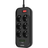 Ldnio Produzni kabl SE6403 6 uticnica 4xUSB 2.0m | ePonuda.com