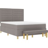  vzmetnica z vzmetnico in klopjo taupe 140 x 190 cm tkanina, (22083415) | Shoptok.si