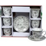 Sigma Set šolja za kafu, porcelan, 160ml 6/1 (Ret/Blk) YK160-ZCL-8935 Cene