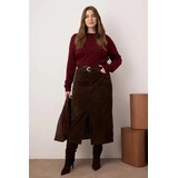 Trendyol Ženska suknja Tbbaw26Az00036, Smeđa | Eponuda.com