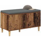  Klupa za hodnik s jastukom s vratima Staro drvo 80 x 38 x 46 cm | Eponuda.com