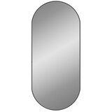  Zidno ogledalo crno 100 x 45 cm ovalno | Shoptok.si