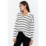 Trendyol Black Super Oversize Striped Knitwear Sweater | Shoptok.si