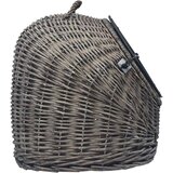  Transporter za mačke sivi 50 x 42 x 40 cm od prirodne vrbe | shoptok.hr