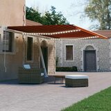  Automatska tenda sa senzorom LED 600 x 300 cm narančasto-smeđa | shoptok.hr