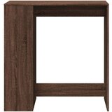 vidaXL Barska miza s policami rjavi hrast 101x40x103,5 cm inž. les | Shoptok.si