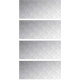  Stepenica Pravokutni 4 pcs Srebrno 90 x 40 cm Aluminij | shoptok.hr