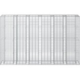  Gabionski uzdignuti krevet 3 pcs Srebrno 250 x 50 x 150 cm | shoptok.hr