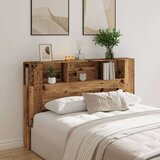 vidaXL Vzglavna omarica starinski les 160x18,5x103,5 cm inženirski les | Shoptok.si