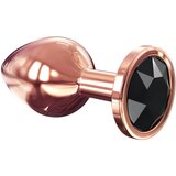 Dorcel Diamond Plug M - aluminijasti analni dildo - srednji (roza zlato) Cene