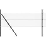 vidaXL Šesterokotna ograja Siva 0.5x10 m Jeklo, Ograjne palice 7 kosov Siva Ø32 mm 100 cm Galvanizirano jeklo | Shoptok.si