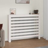  Pokrov za radijator bijeli 108,5 x 19 x 84 cm masivna borovina | shoptok.hr