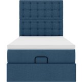  Otomanski okvir kreveta s madraca plavi 90x200cm od tkanine | shoptok.hr