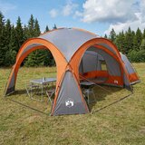 vidaXL šatora s krovom Siva i narančasta 410 x 410 x 250 cm | shoptok.hr