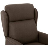  Massagerica s jastukom Smeđa 93.5 x 67.5 x 101.5 cm tkanina | shoptok.hr