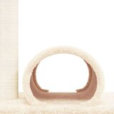  Grebalica za mačke s tunelom krem 60 x 34 5 x 50 cm | shoptok.hr