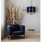  Duolla - visilica na lanku DUO 1xE27/15W/230V, prečnik 40 cm, plava/zlatna | Eponuda.com