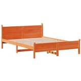 vidaXL Okvir kreveta bez madraca voštano smeđi 140x190 cm od borovine | shoptok.hr