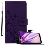 Cadorabo Honor 10 v klasična temno modra - ovitek v cvetličnem dizajnu z magnetnim zapiranjem, stoječo funkcijo in režami za kartice, (20562337) | Shoptok.si