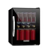 Beersafe M Onyx, hladilnik, C, LED, dve kovinski rešetki, steklena vrata, onyx