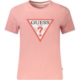 Guess Jeans WOMEN&#39;S SHORT SLEEVE T-SHIRT PINK | shoptok.hr
