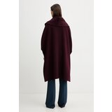 Elisabetta Franchi Vuneni pončo boja: bordo, CP67D56E2 | shoptok.hr