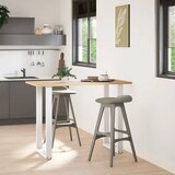 Noge za barski stol U-oblika 2 kom Bijele 60 x (100-101) cm Čelik | shoptok.hr