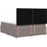  LED okvir za krevet s madracem Sivosmeđa 180 x 200 cm Tkanina | shoptok.hr
