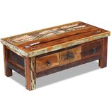  Stolić za kavu s ladicama 90x45x35 cm masivno obnovljeno drvo | shoptok.hr