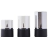 Brilliant SET 3x LED sveće BOUGIE LED/2xAA IP44 crna/dimna | Eponuda.com